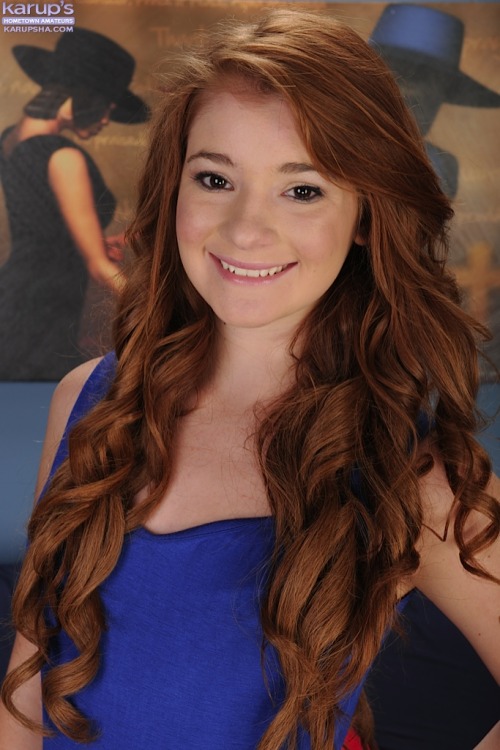 templeofginger:  roarin-monkey:  Ava Sparxxx Fantastic redhead teenager reveals neatly trimmed fire fuzz..   She looks fun