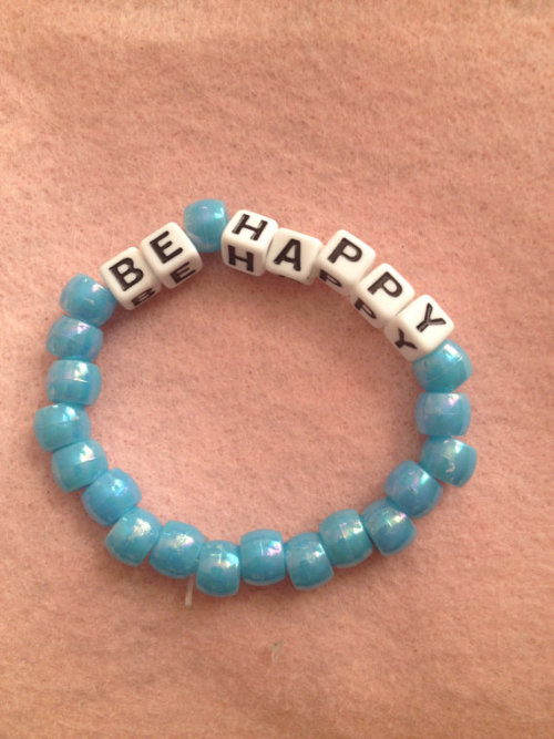 be happy bracelet! buy here:etsy.com/shop/RadicalGirls 