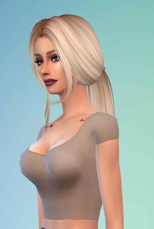 simsohard: A quick little glam look for today. :DHair is Pixelator’s Skysims Mashup by xx