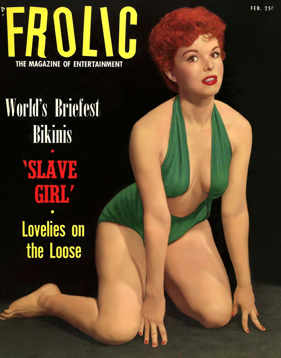 burleskateer:Marcia Edgington is featured on the cover of the February ‘54 issue