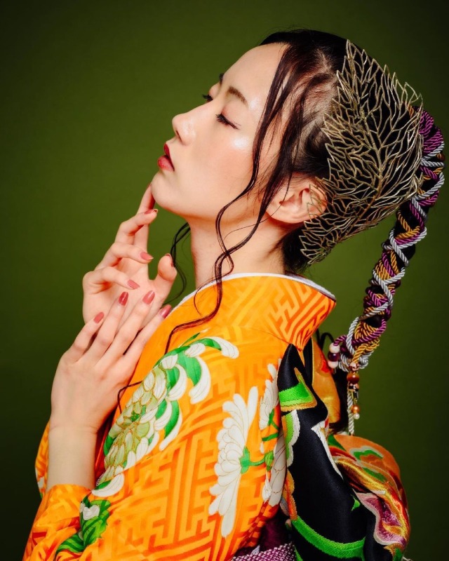  @shinyachi FURISODE.Japanese formal kimono.model: