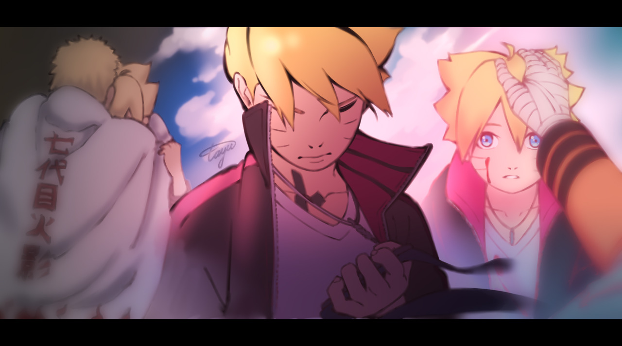 𝓣𝓪𝔂𝓾 on X: son in the arms of the hokage 👋🔩🍥 #BORUTO