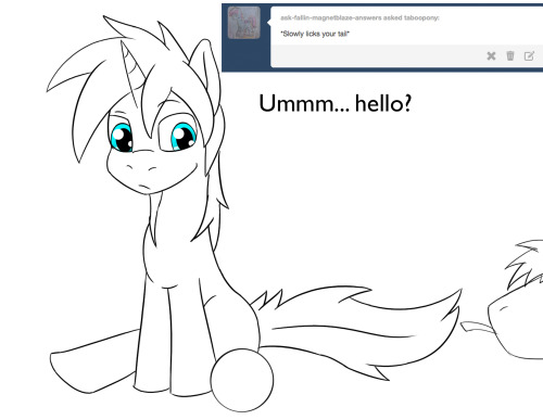 taboopony:  wow im not used to all this attention  x3!
