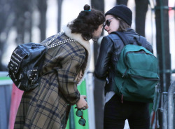 Stéphanie Sokolinski (Soko) &Amp;Amp; Kristen Stewart In Paris, March 15, 2016