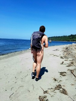 thong-jock:  Hikin’, bikin’, boatin’ and drivin’ in just a thong!