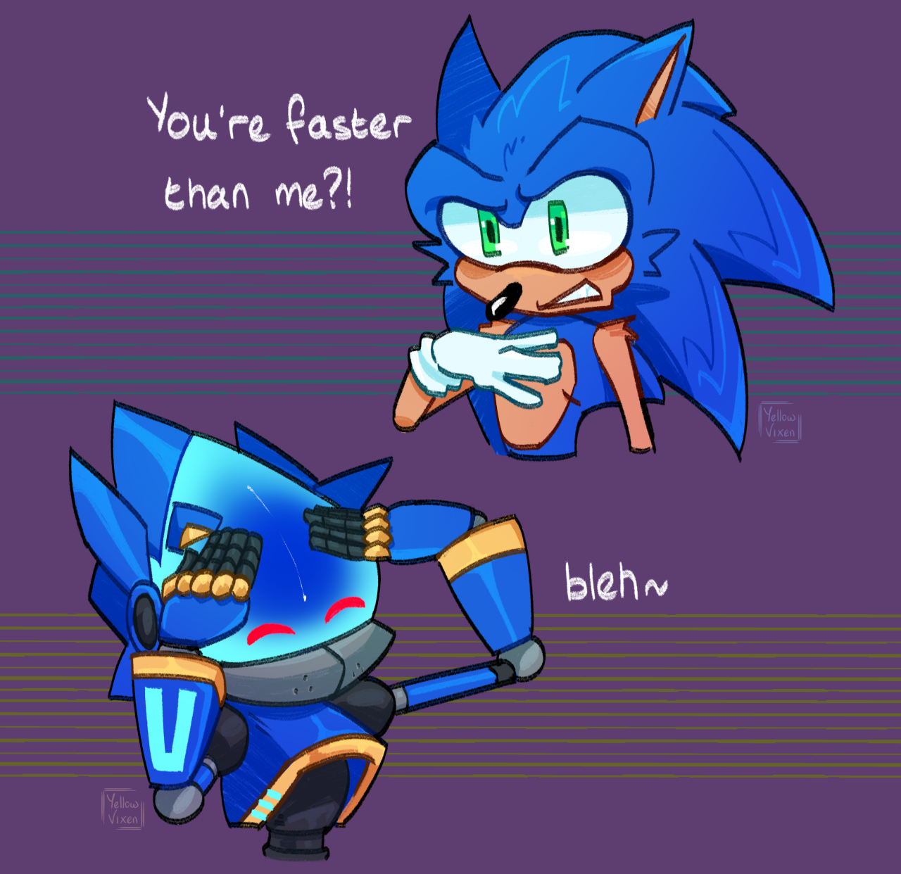 Chaos Sonic vs Metal Sonic. (Sonic Prime spoilers) SPOILERS