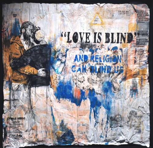 Love is blind de Combo Culture Kidnapper (@Combo_Ck) - #exposition Coexist à l'institut du monde ara