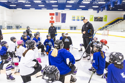 Colton Parayko returns to Fairbanks to teach at a summer camp for young hockey players. July 2019. P