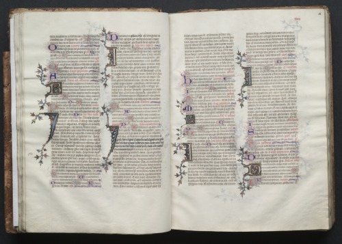 cma-medieval-art: The Gotha Missal: Fol. 27v, Text, Master of the Boqueteaux, c. 1375, Cleveland Mus