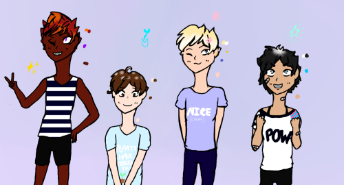 my hq ocs! (lmao i gave up on anatomy)more info on each: shiratorizawa.deviantart.com/ar