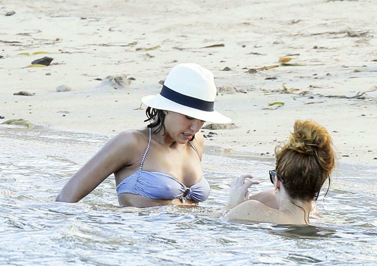 datboinitty:  Jessica Alba  hard nips and ass n bikini  Water cold Jessica?