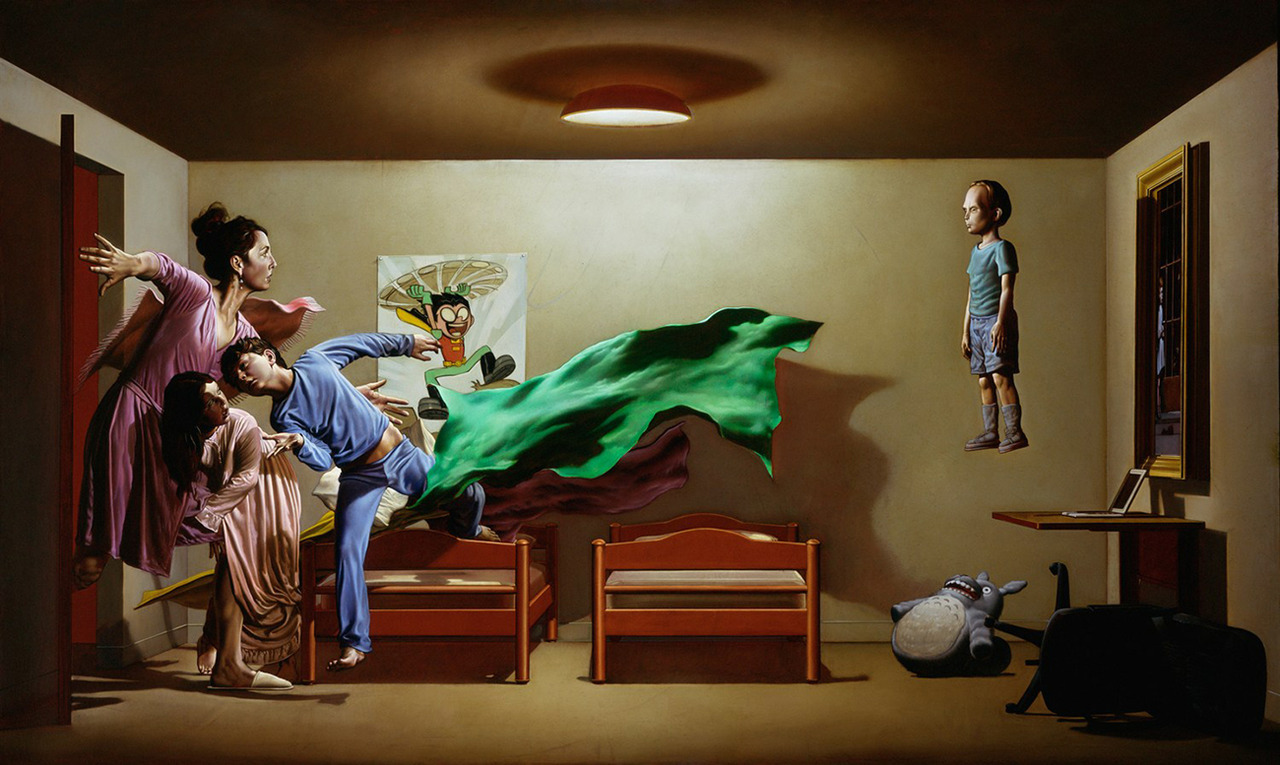 The Haunting of the Haunted Painting, 2014 by Nicola Verlato (b. 1965)
Oil on canvas
44 × 80 in; 112 × 203 cm
“I don’t care about reality itself; I’m interested in the way we perceive it and manipulate it through models and representations.”
A...