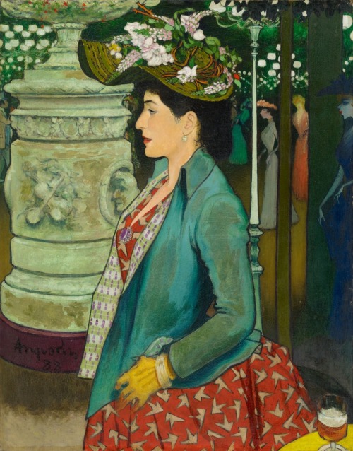 An Elegant Woman at the Élysée Montmartre, Louis Anquetin, 1888  