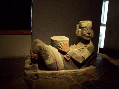 A chacmool at the Museo del Templo Mayor(Tenochtitlan, Mexico City).