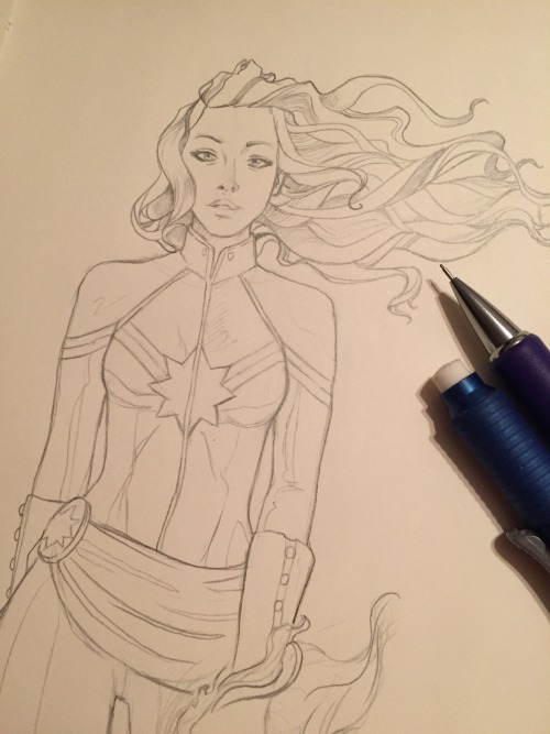 3andsixtyfour:January 5: Captain Marvel! 