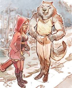 bear1na:  Red Riding Hood and The Wolf by