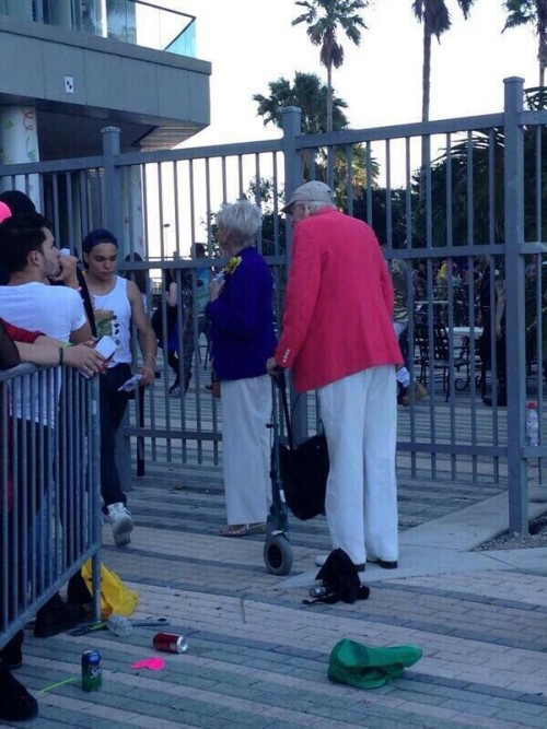 iheartladygaga:  This couple has ARTPOP zone tickets and they are going to meet Gaga omg