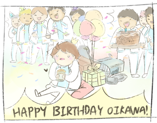 simple-symphonia: Happy Birthday Oikawa Tooru!!!✨✨✨ May you have all the volleyballs and milk bread 