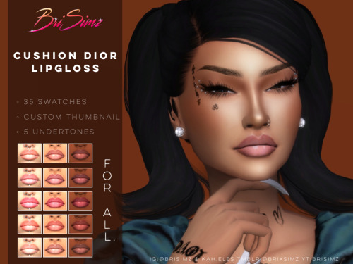 CUSHION DIOR Lipgloss 35 SwatchesCustom Thumbnail5 UndertonesDownload