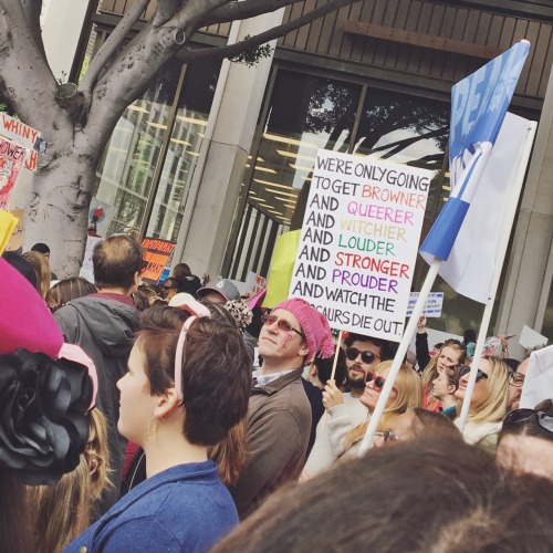 most of my photos from today’s women’s march in san diego. my phone started to die real quick, even on low power mode, so i had to conserve the battery. there were so many creative and hilarious and deep signs. i wish i could have captured