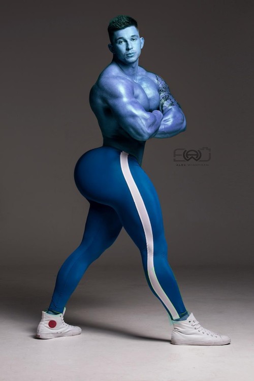 This Hunky Jock Tries Out His Gym's New Blueberry Flavored Protein Shake. But Instead Of His Entire Body