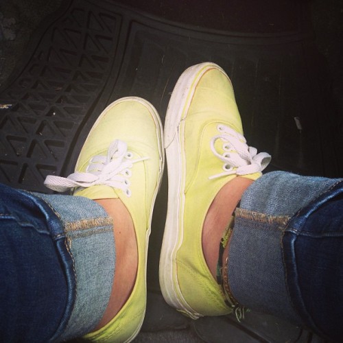 XXX Vans!!! 😍#love #vans #yellow #fluorescent photo