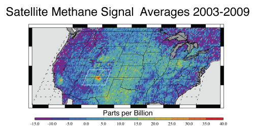 Satellite monitors huge methane leakIn 2002, the European Space Agency launched the ENVISAT (Environ