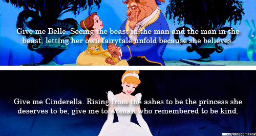 mickeyandcompany:  Give me princesses who are strong and kind and fierce. Give me