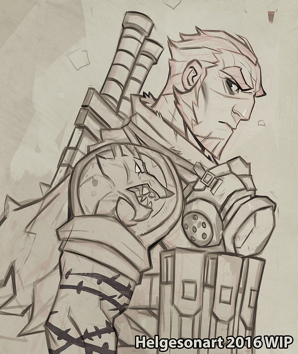 cyberclays:   Post Apocalyptic Survivor Portrait   - by  Johannes Helgeson  