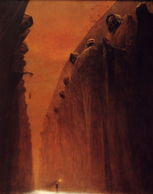 Zdzisław Beksiński (Polish, 1929-2005, b. Sanok, Poland) - Morsir (DG-2466), 1972  Paintings: O