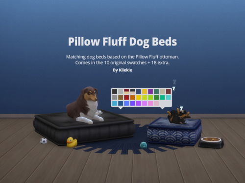 kliekie: Pillow Fluff Dog Beds Matching pet beds based on the Pillow Fluff ottoman from city living 