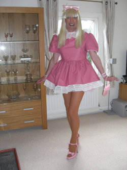 piggysuit007:Sexy sissy dress 😊  find your sissy and embrace her