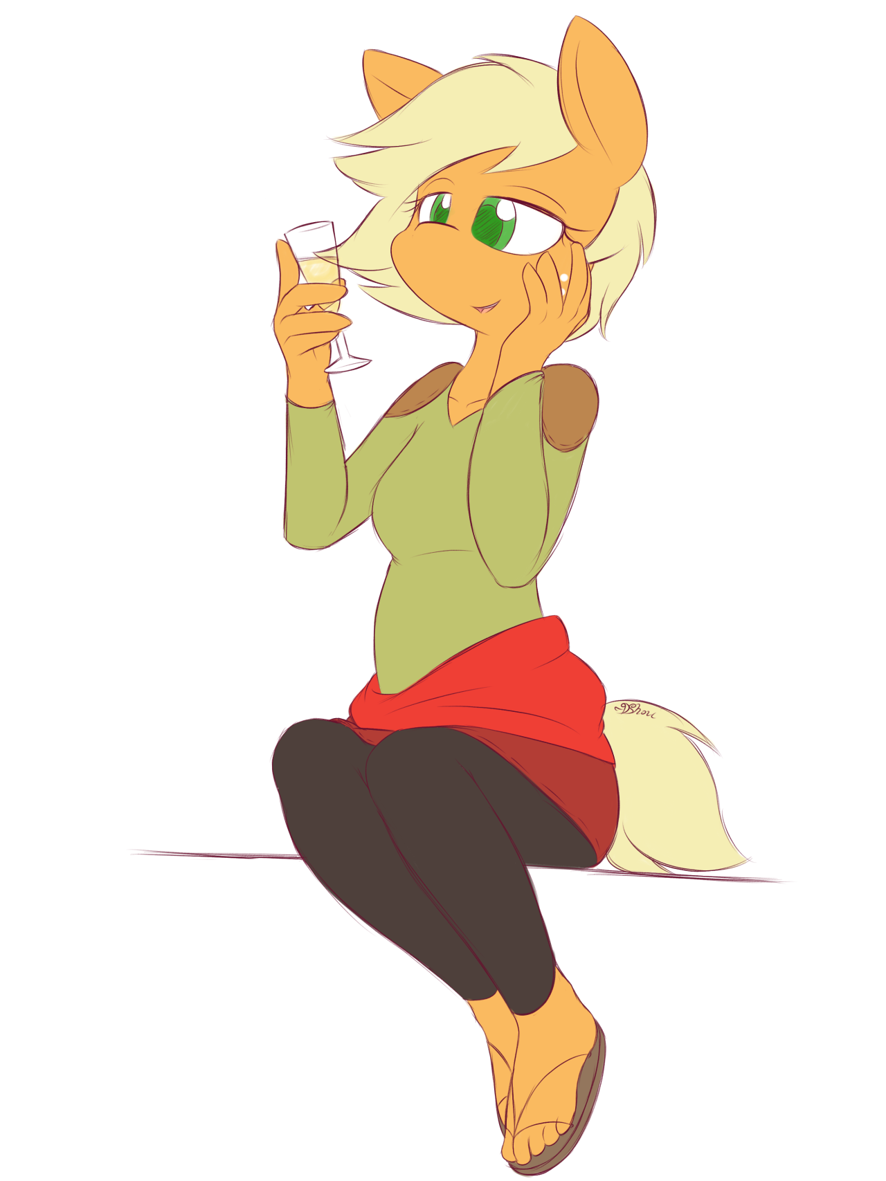 dshou:Commissioned by ytsejam58 AU Applejack “Sparkling Cider” by sidenartSparkling