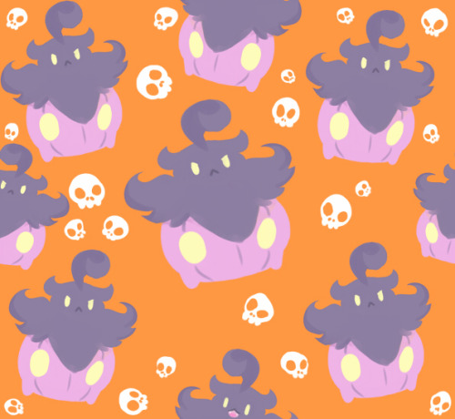 identitypollution:I worked all day to create this seamless Pumpkaboo background for my blog and I de