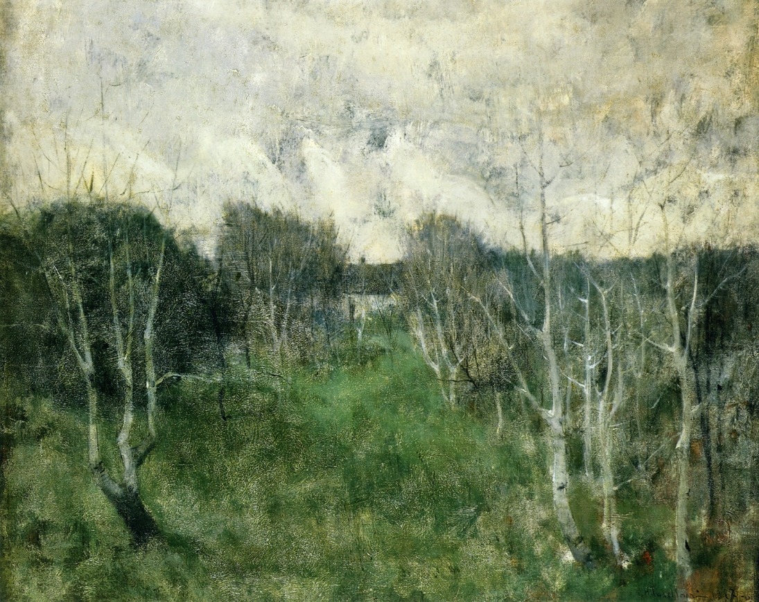 John Twachtman (Cincinnati 1853 - Gloucester 1902); Gray Day, 1882; oil on canvas,