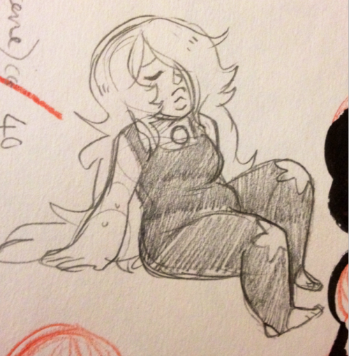 cranberry-soap:  Doodled some Amethyst to try cheer myself up