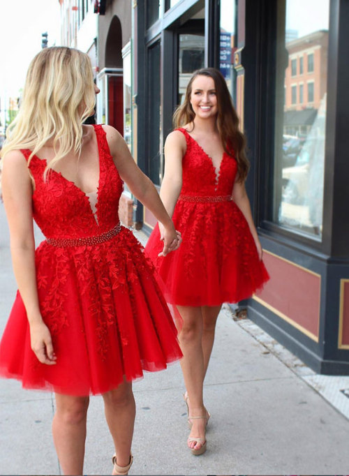 promdresses-dreamprom:red homecoming dressshop here: trendty.comTwinly