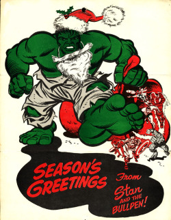 browsethestacks:  Marvel Christmas Card Art