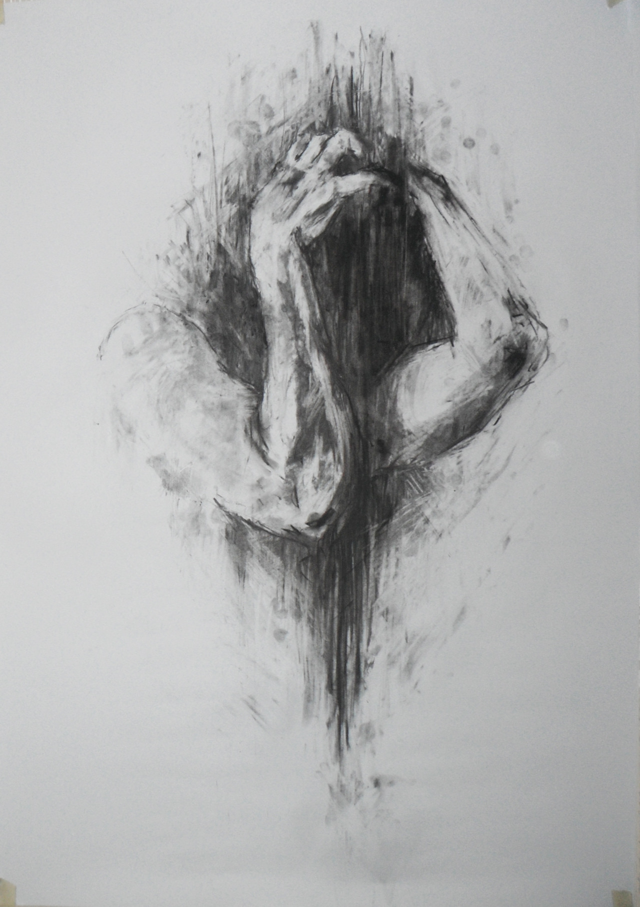 rk45:  Two of my four part series for my Life Drawing class at uni. 