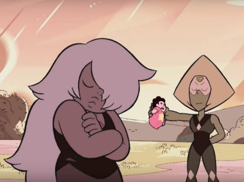 flannelperidot:  Peridot offers Amethyst a baby Steven as an apology(transparent steven by @artemispanthar!)