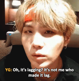 aurjeon:Yoongi on VLIVE +