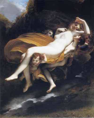 Psyche transported to Heaven, Pierre-Paul Prud'honMedium: oil,canvas