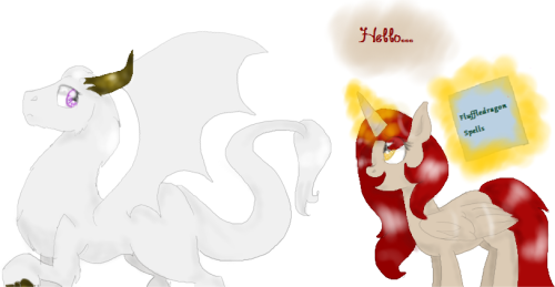 sapphire-and-greyzeek:   Amber: [In head] I have succeeded in my mission to find a fluffledragon. Time for phase two: Learn everything about the species and test spells! Mwahaha… (I don’t even know…)   Eeeeh, look at that dragon! Thank you so much!!!