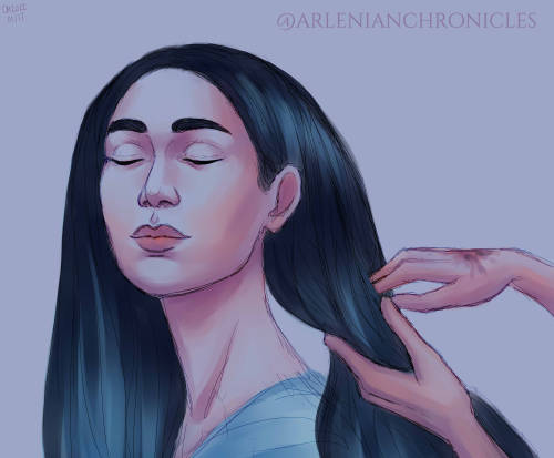 arlenianchronicles: In which Beren braids the hair of two dear ones, Lúthien and Finrod &