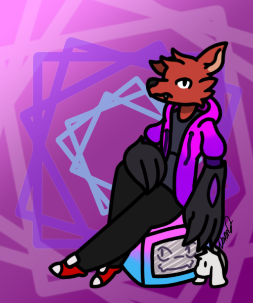 I drew Pyrocynical, cause I thought “Hey, why not draw the TV head wearing fox boi?”Link