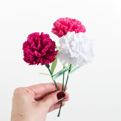 sew-much-to-do:DIY Paper Carnation Valentine ✖✖✖✖✖✖✖✖ sew-much-to-do: a visual collection of sewin