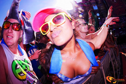 Tomorrowworld2013 - Rave crowd girl - fish eye photo snap on Flickr.