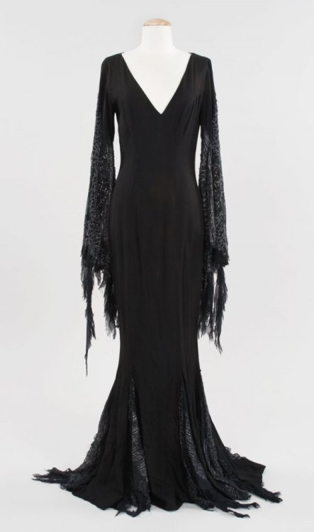 XXX  Original Morticia Addams costume.  photo