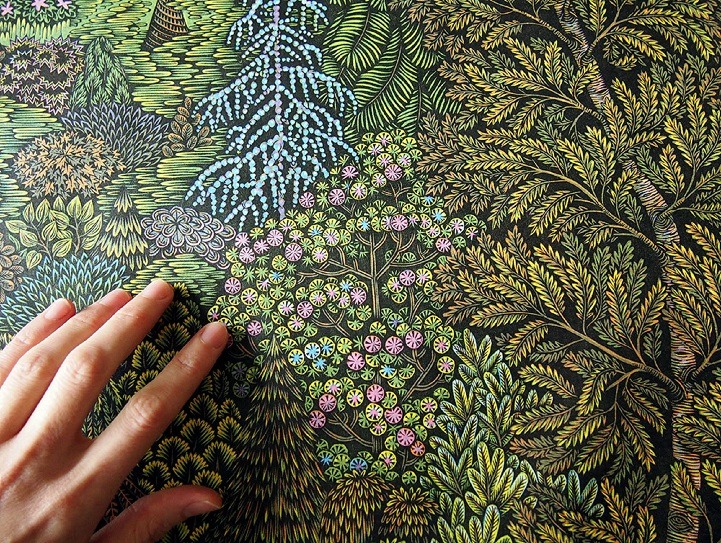 mymodernmet:  Extremely Detailed Woodcut Print Completed After 3 Years of Meticulous