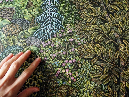 mymodernmet:  Extremely Detailed Woodcut Print Completed After 3 Years of Meticulous Hand-Carving 